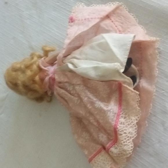 Collectible Vintage Storybook Nancy Ann Bisque Doll Blonde Frozen Legs AS IS - Picture 15 of 15